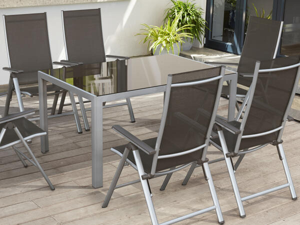 Aluminium-Gartentisch