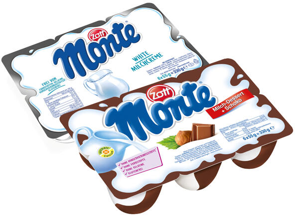 Zott Monte Schoko oder White