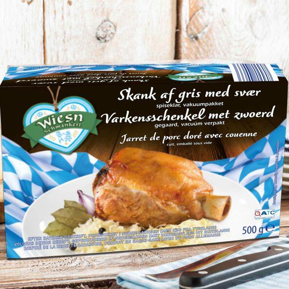Grillet skank af gris