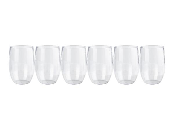 Ernesto Plastic Glasses - 6 Pack