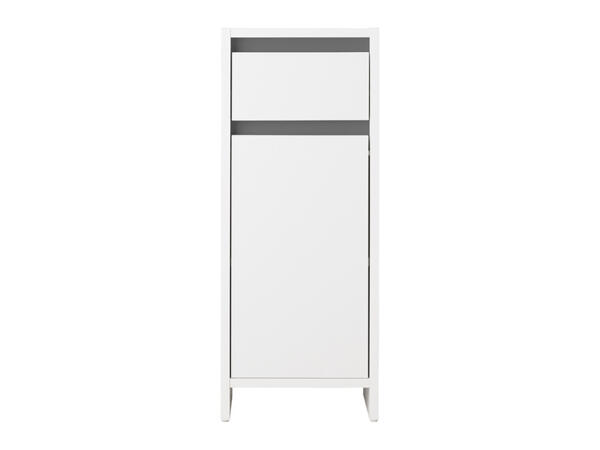 Bad-Seitenschrank "Oslo", mit Tür und Schublade, weiß