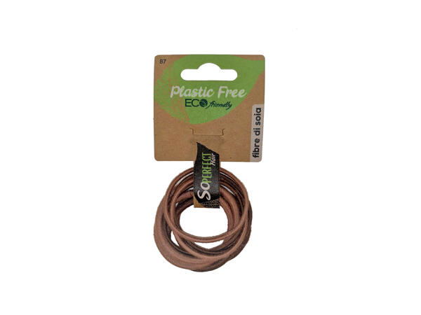 Hair Elastics in Bamboo Fibre or Thick or Thin Elastics in Soy Fibre