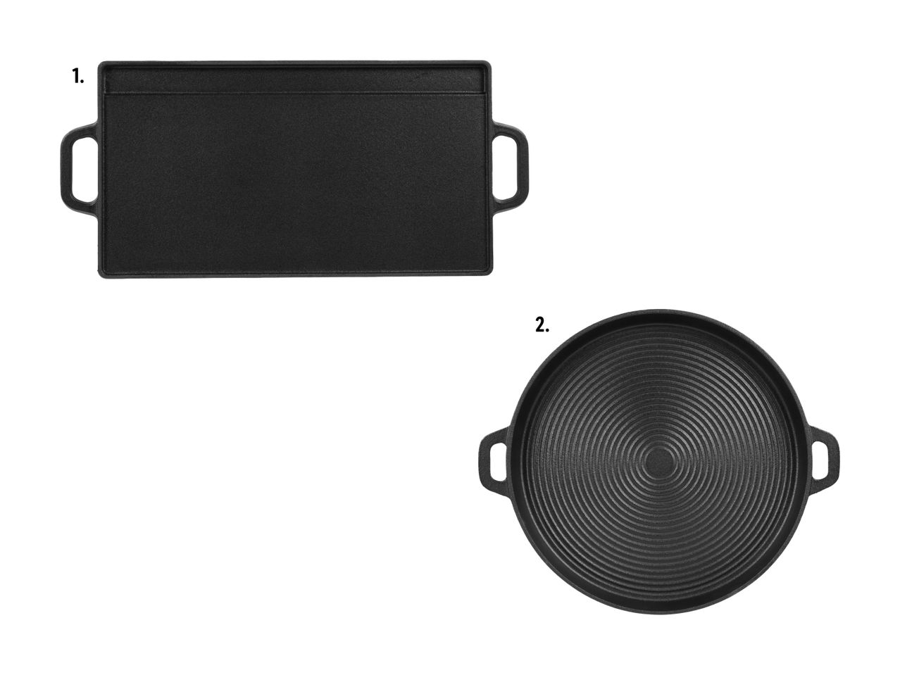 Plaque à grillade/​poêle à grillade en fonte