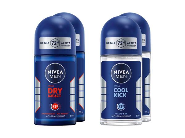 Déo roll-on Nivea Men, pack de 2