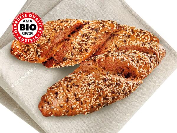 Bio Kornspitz mit Sesam und Leinsamen