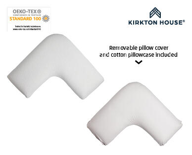 V Shape Memory Foam Pillow with Cover