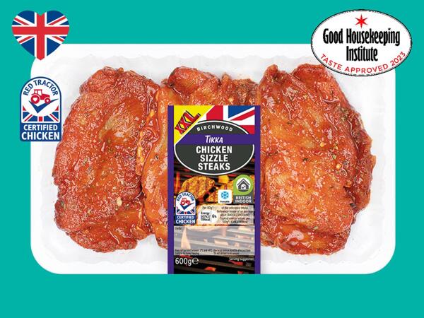 Birchwood Tikka British Chicken Sizzle Steak