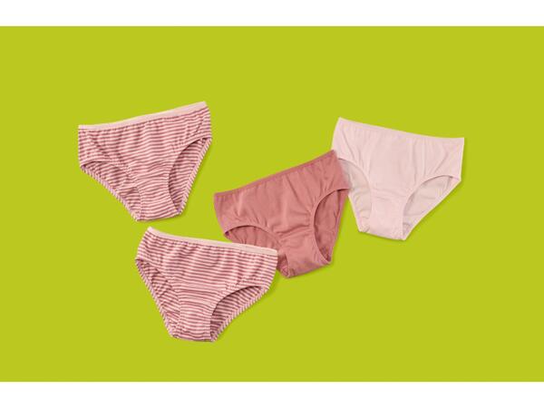 Girls' Briefs, 4 pieces