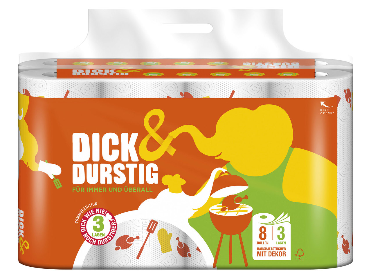 DICK & DURSTIG Küchentücher Sommer-Edition