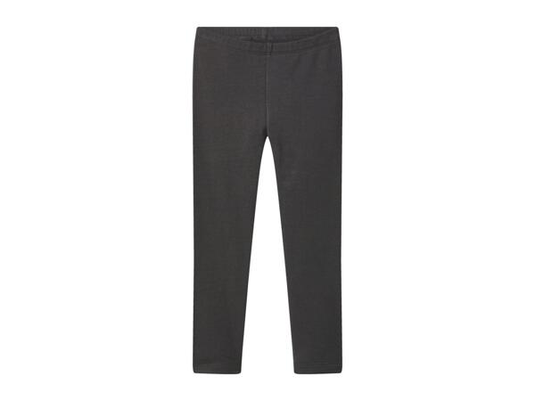 Lupilu Kids' Grey Thermal Leggings - Pack of 2