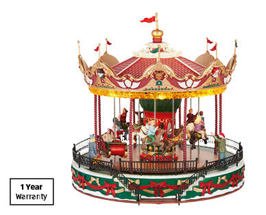 Lemax Musical Carnival Scene - Santa Carousel
