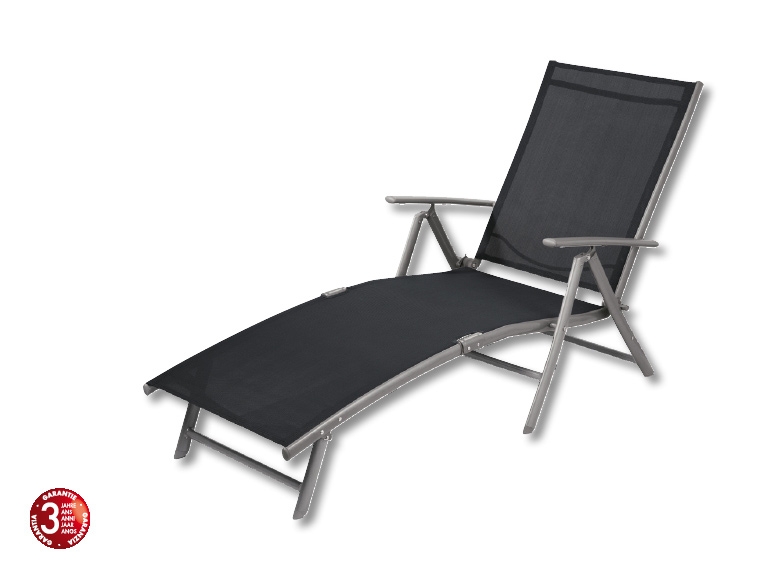 Chaise longue en aluminium