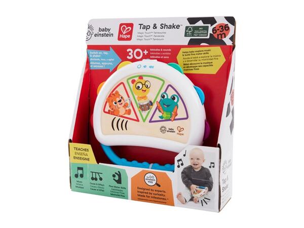 Baby Einstein Wooden Musical Toy - Tap and Shake™ Tambourine