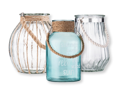 Photophore en verre au design maritime