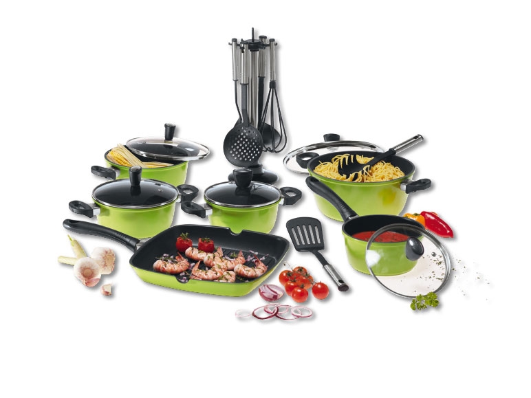 Set de poêle et casseroles, 17 pièces