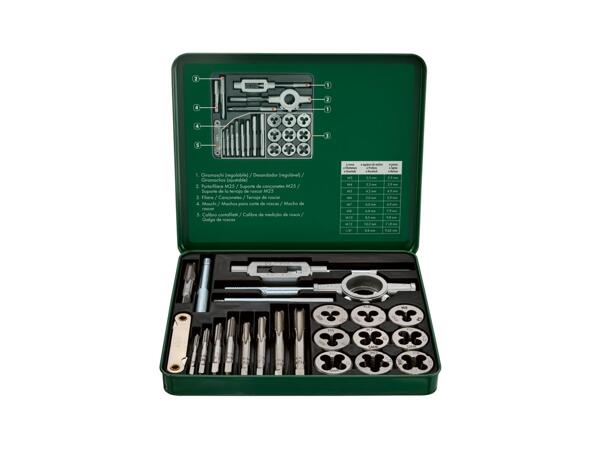 Tap & die set, 21 pieces