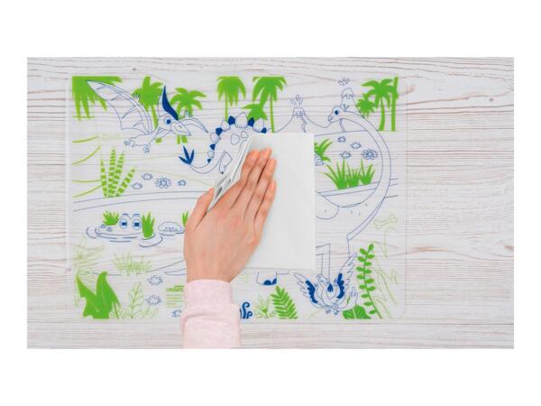 Crelando Reusable Colouring Mat - Dino