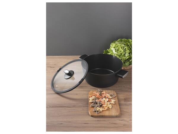 Forged Aluminium Casserole with Glass Lid