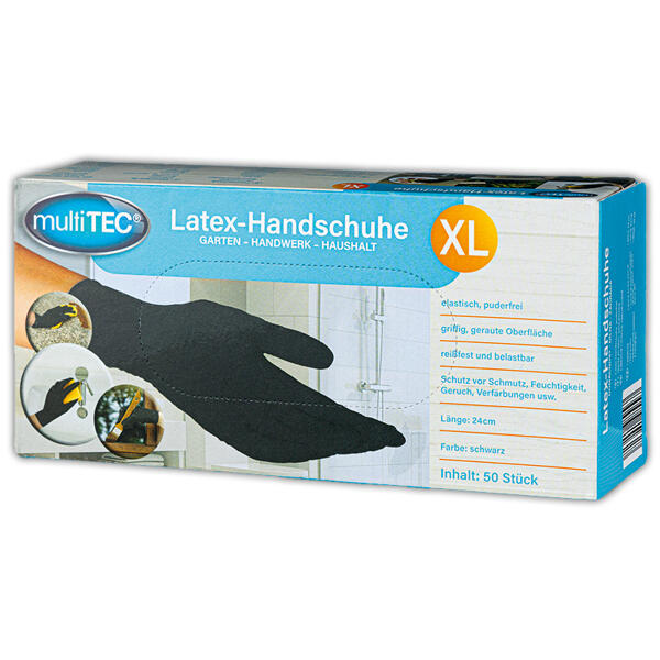 Puderfreie Latex-Handschuhe 50er