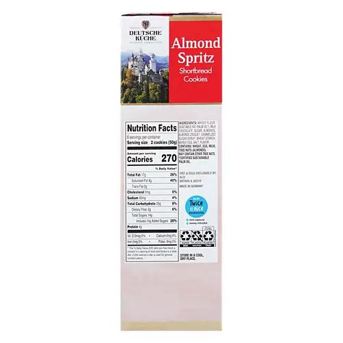 Almond Spritz Shortbread Cookies, 10.6 oz