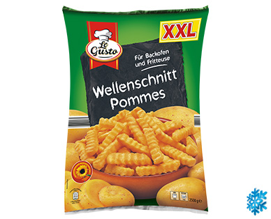 Le Gusto Wellenschnitt Pommes, XXL-Packung