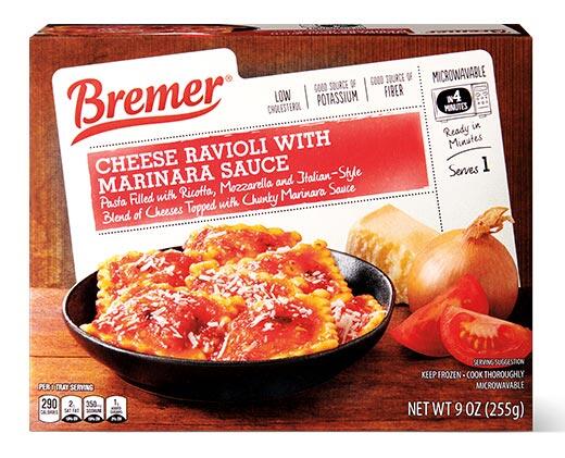 Bremer Ravioli Marinara or Vodka Sauce