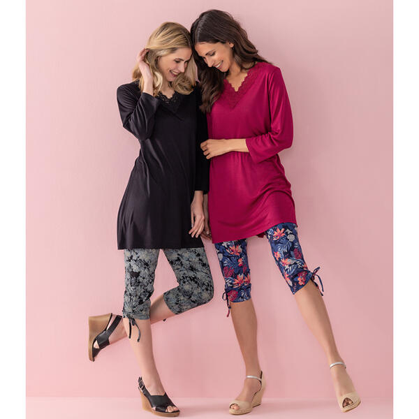 Longtop mit Capri-Leggings