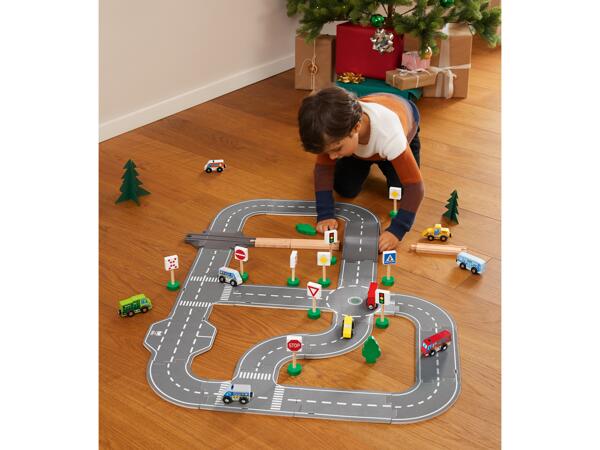 Wooden Track Game Vehicle Set, 3 pieces