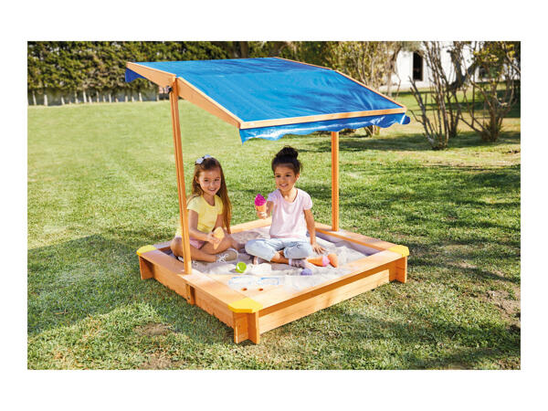 Playtive Junior Sandpit with Sun Shade & Ice Cream Parlour