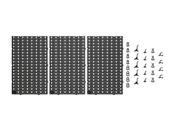 Werkzeug-Wandorganizer, 30-tlg.