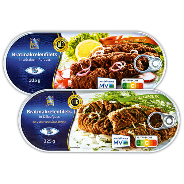 Bratmakrelenfilets in Aufguss