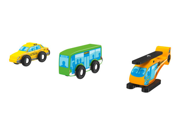 Playtive Wooden Vehicle Set - 3 Piece Set