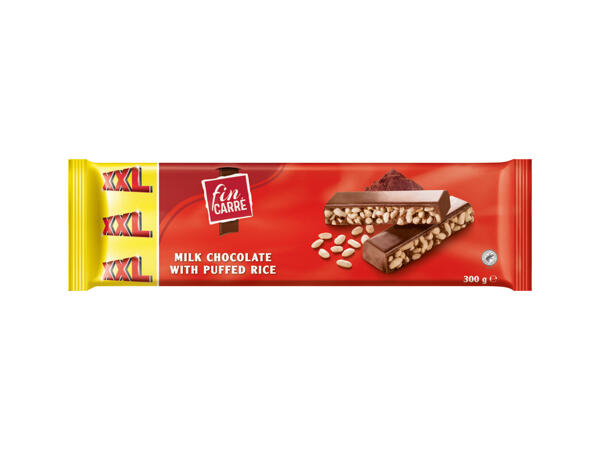 Mjölkchoklad med puffat ris