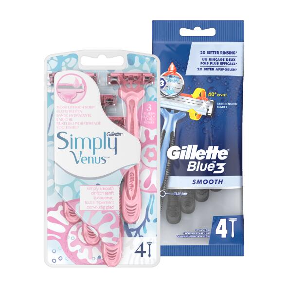 GILLETTE 	 				Blue 3 eller Venus skrabere