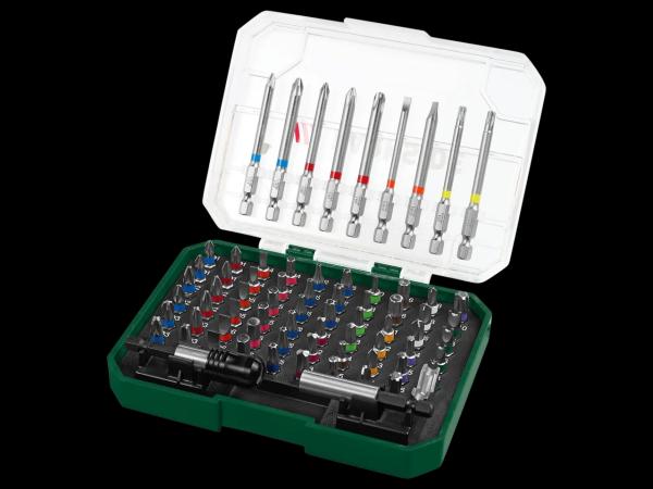 Bit Set, 71 pieces or Bit & Socket Set, 56 pieces