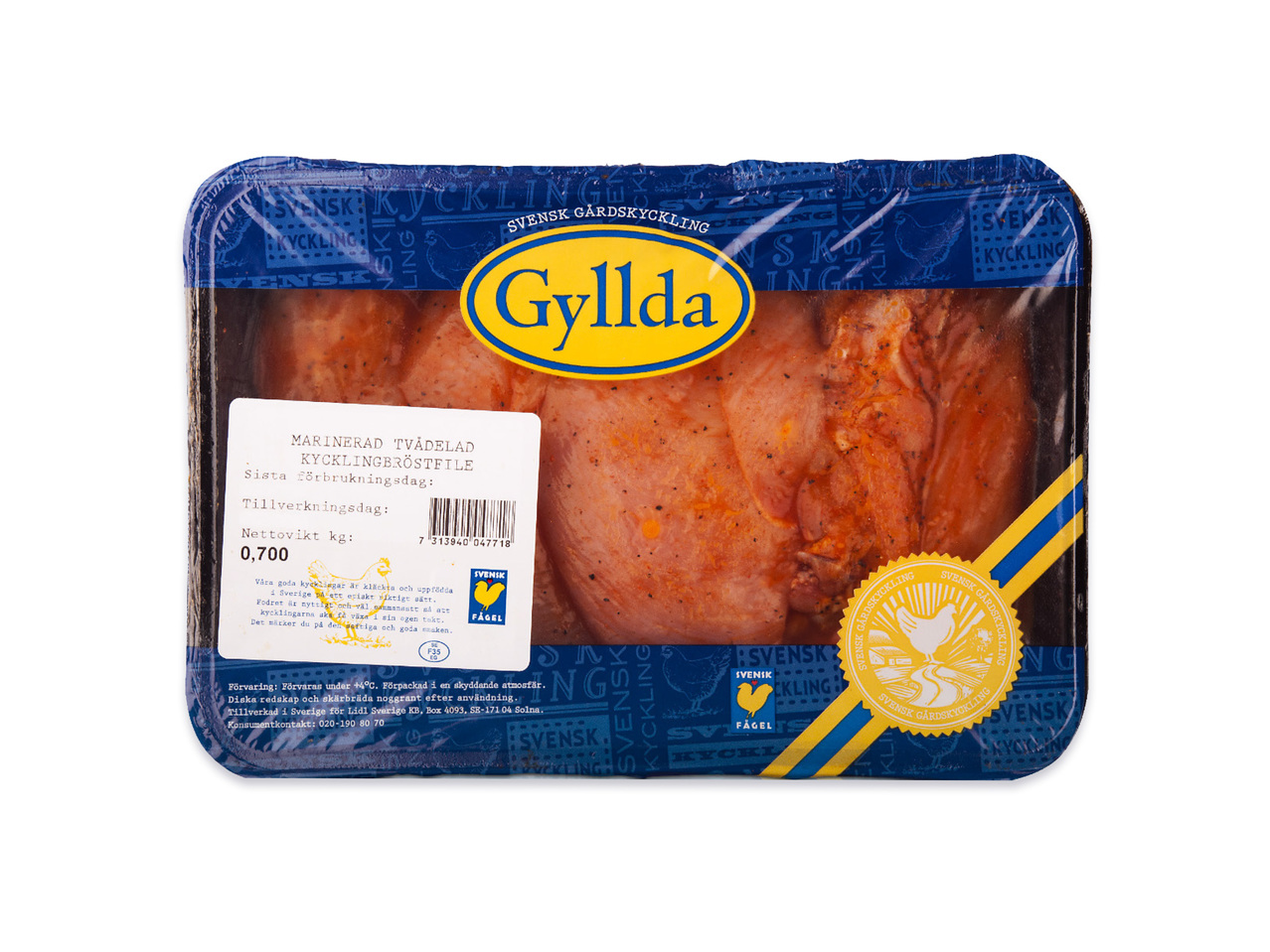 Tvådelad kycklingfilé, BBQ