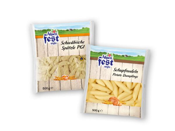 Dumplings - Schwäbische Spätzle PGI or Schupfnudeln