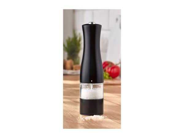 Silvercrest Black Electric Salt Or Pepper Mill
