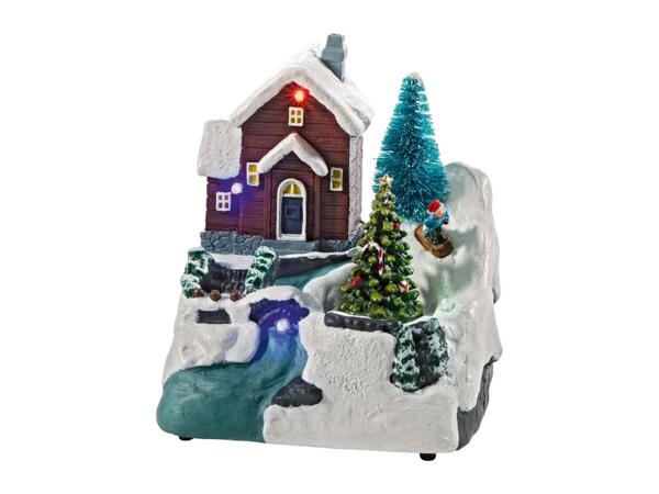 Livarno Home Small Animated Christmas Scene with LEDs & Music