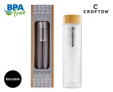 Glass Drink Bottle or Tea Infuser Bottle