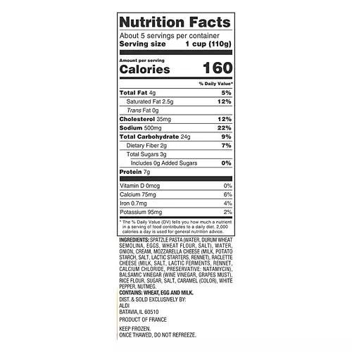 Cheese Spaetzle, 20 oz