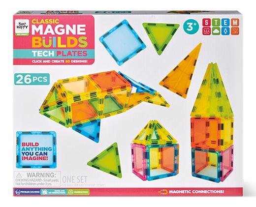 Bee Happy Themed Magnetic Tiles