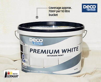 PREMIUM WHITE INTERIOR PAINT 10L