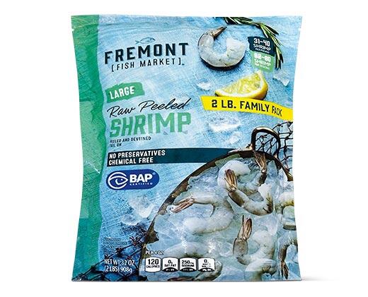 Fremont Fish Market Value Pack Large Raw Peeled Shrimp