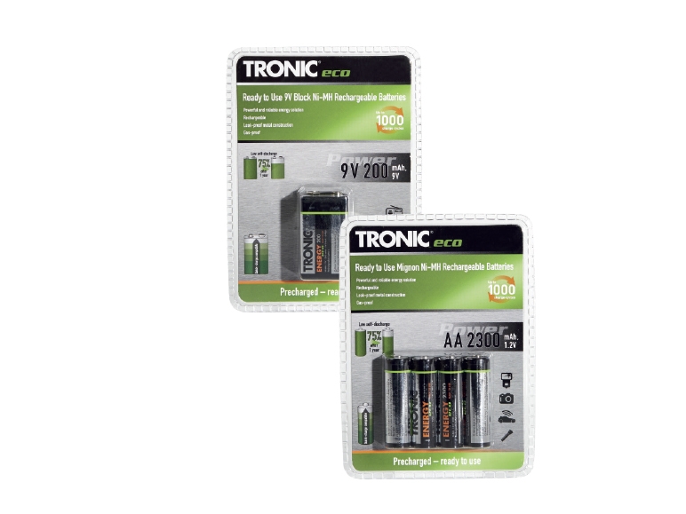 TRONIC Ni-MH Rechargeable Battery Assortment