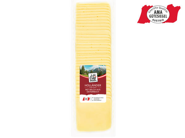 Käse nach Holländer Art in Scheiben