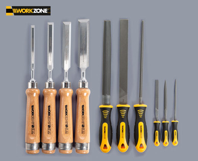 WORKZONE Feilen-/Stechbeitelsatz