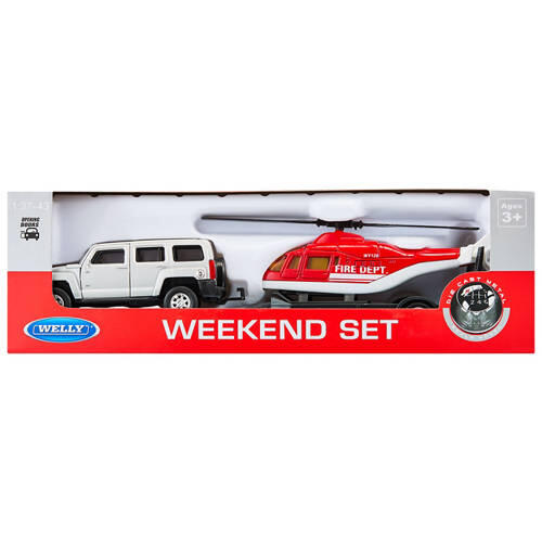 Assorted Die Cast Car with Trailer