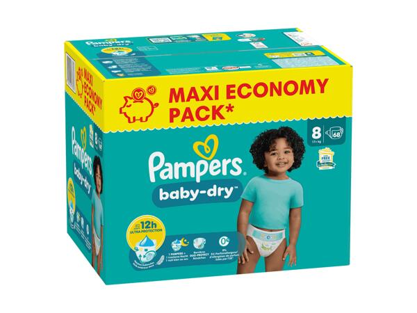 Couches Pampers baby-dry pack maxi, taille 8