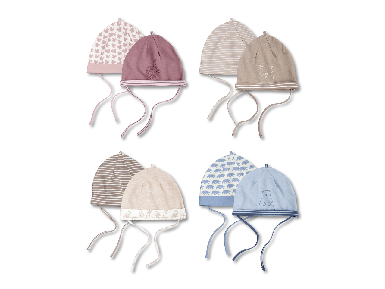 Bonnet pour bébé, lot de 21